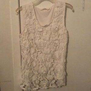 White flower design blouse